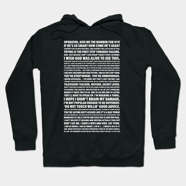 Homer Quotes Hoodie by barberdesigniow